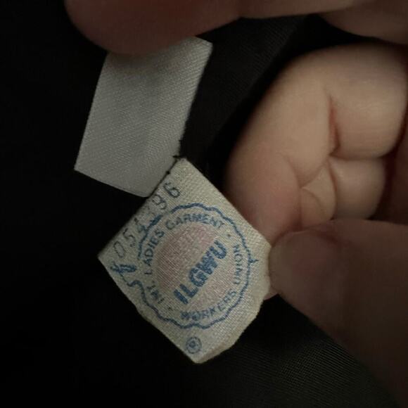 Vintage Koret Union Made In The USA Women’s Black Velvet Blazer Classic - Picture 4 of 7